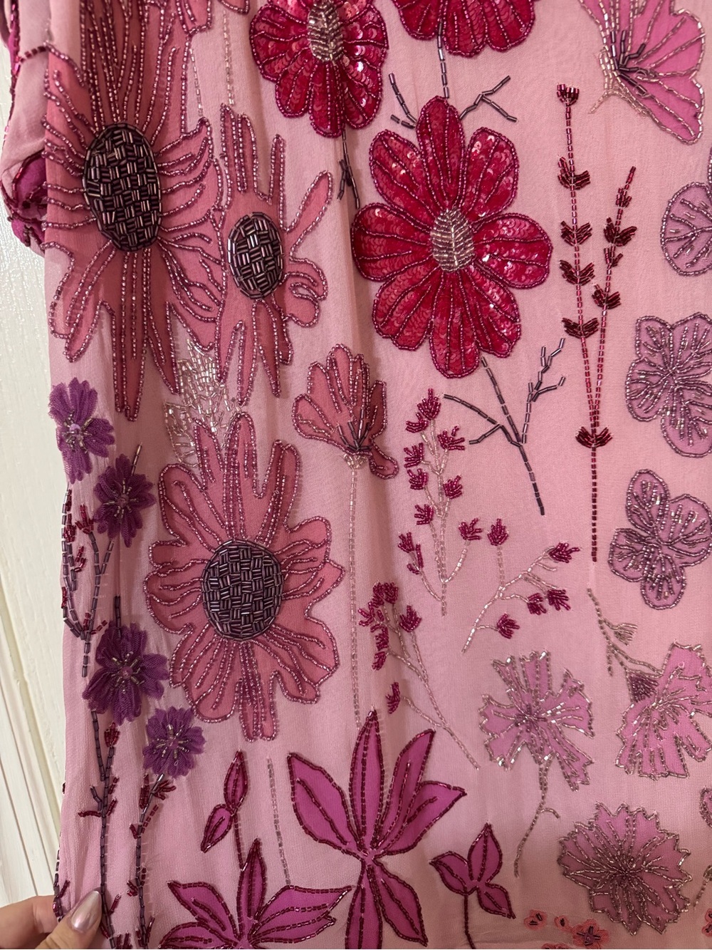 Free People Jewel Mini Dress (Pink/Lilac) - Picture 4 of 6
